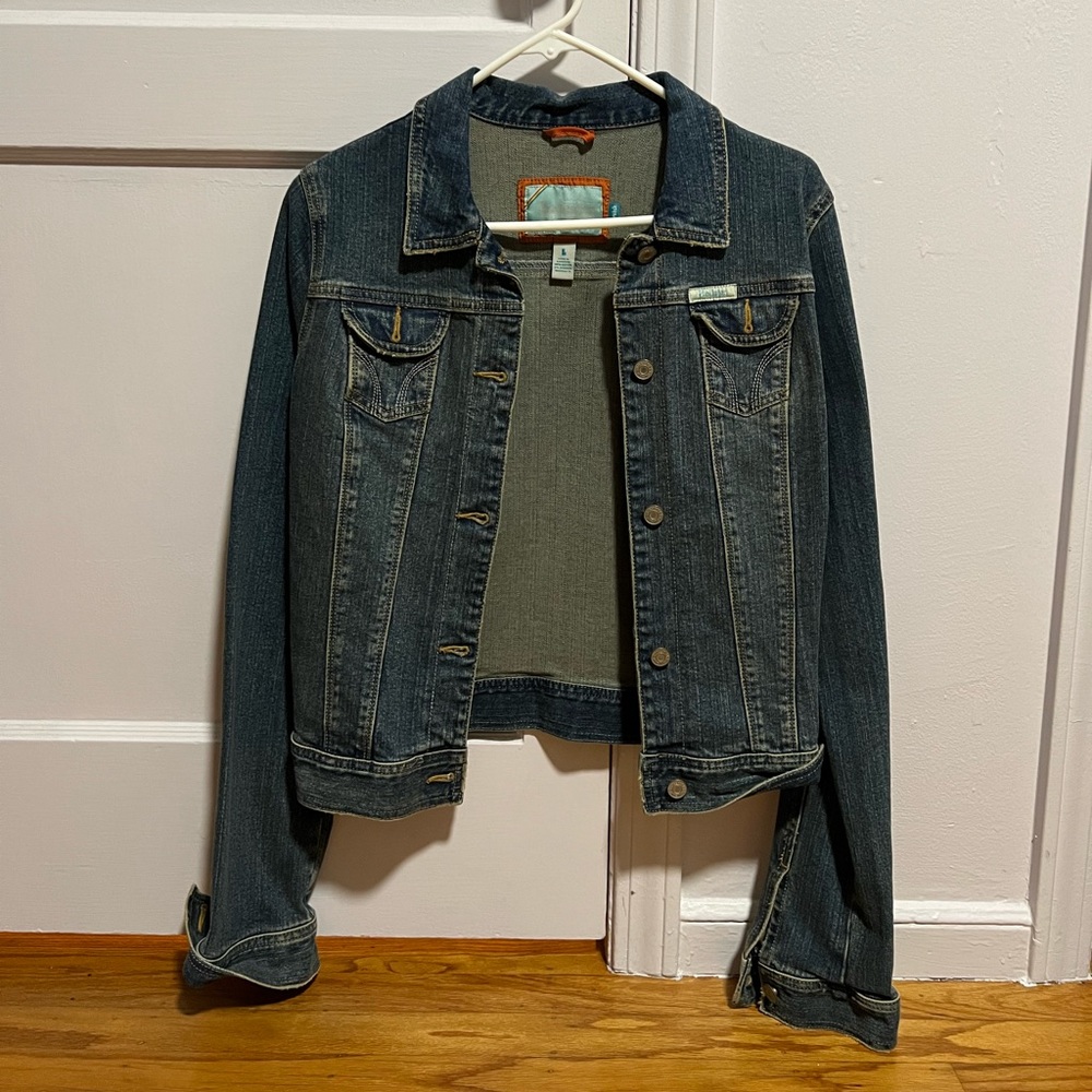 Vintage dark wash denim jacket